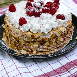 Le gâteau d'anniversaire (Framboisier)